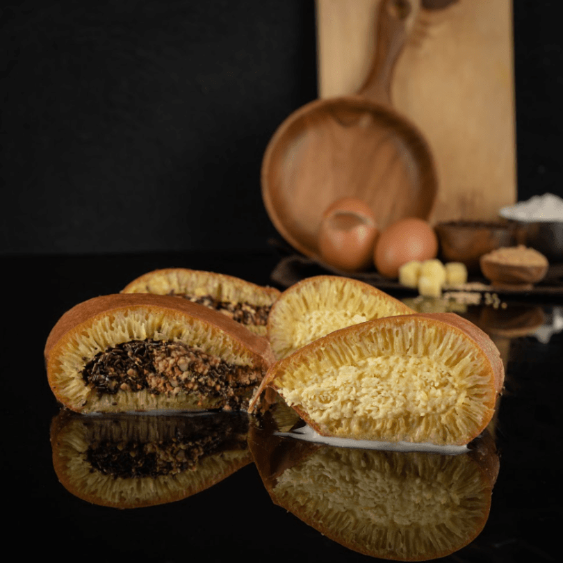 Martabak Sultan Pancake Half Cheese and Half Sesame Peanut Chocolate Cheese