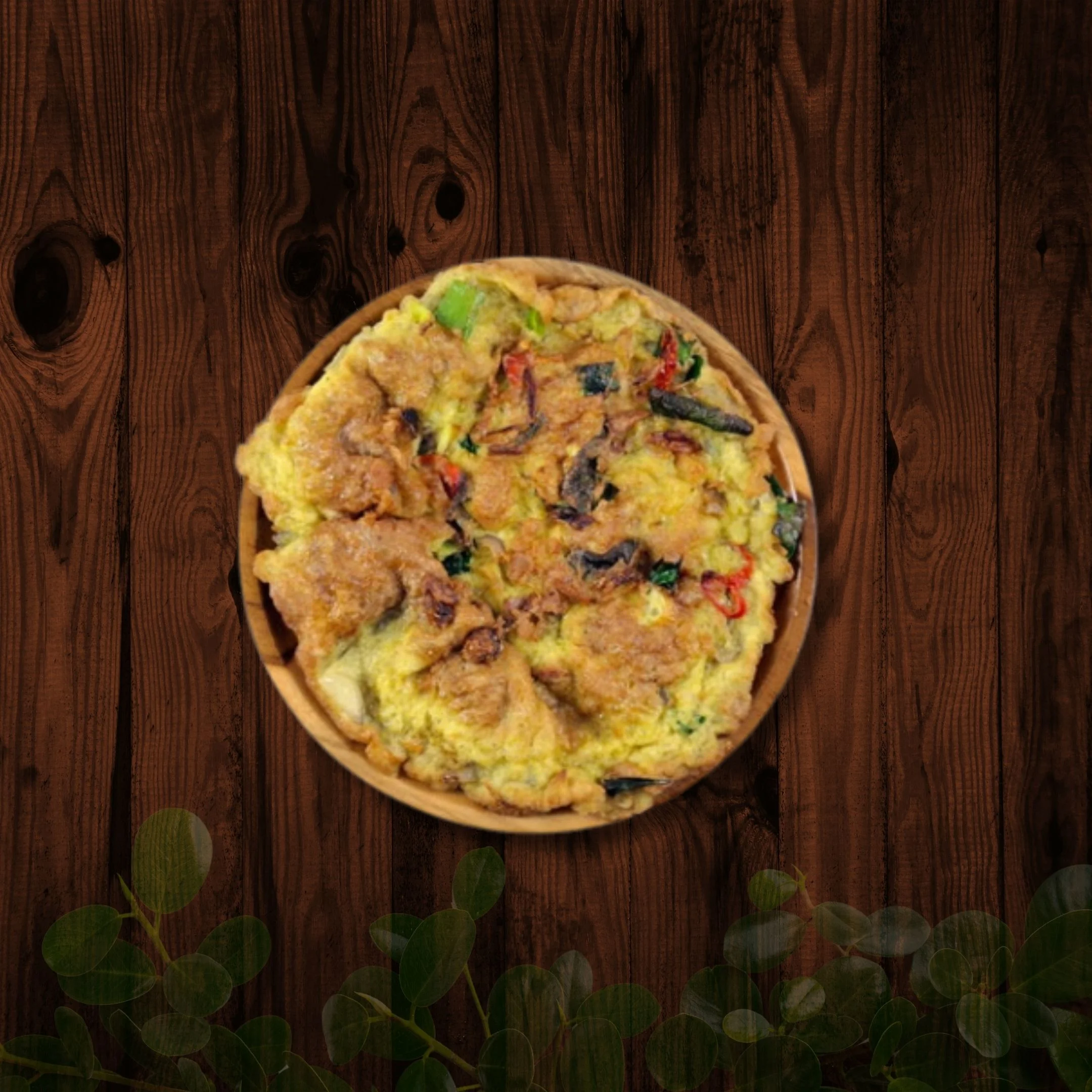 Gobal Gabul Omelette (Telur Dadar Gobal Gabul)