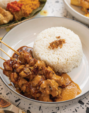 Sate Ayam (Rice)