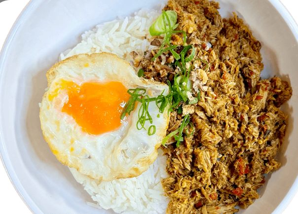 Nasi Cakalang Manis Pedas