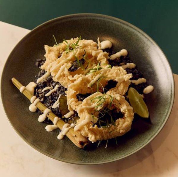 Squid Ink Fried Rice