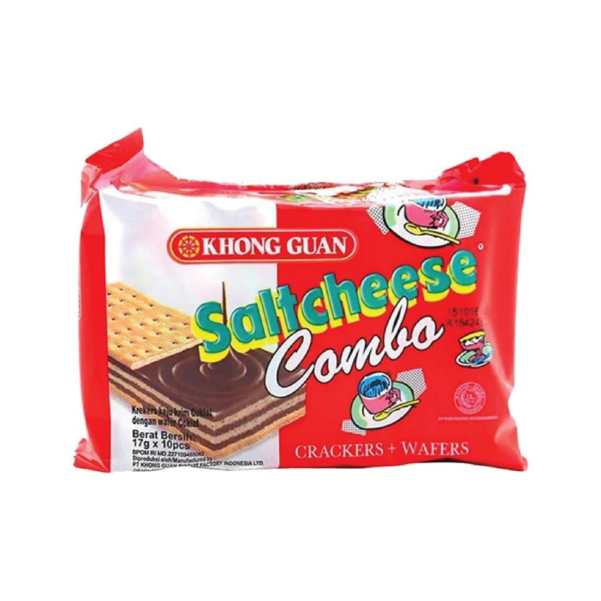 Khong Guan Saltchese Combo 10 X 15Gr