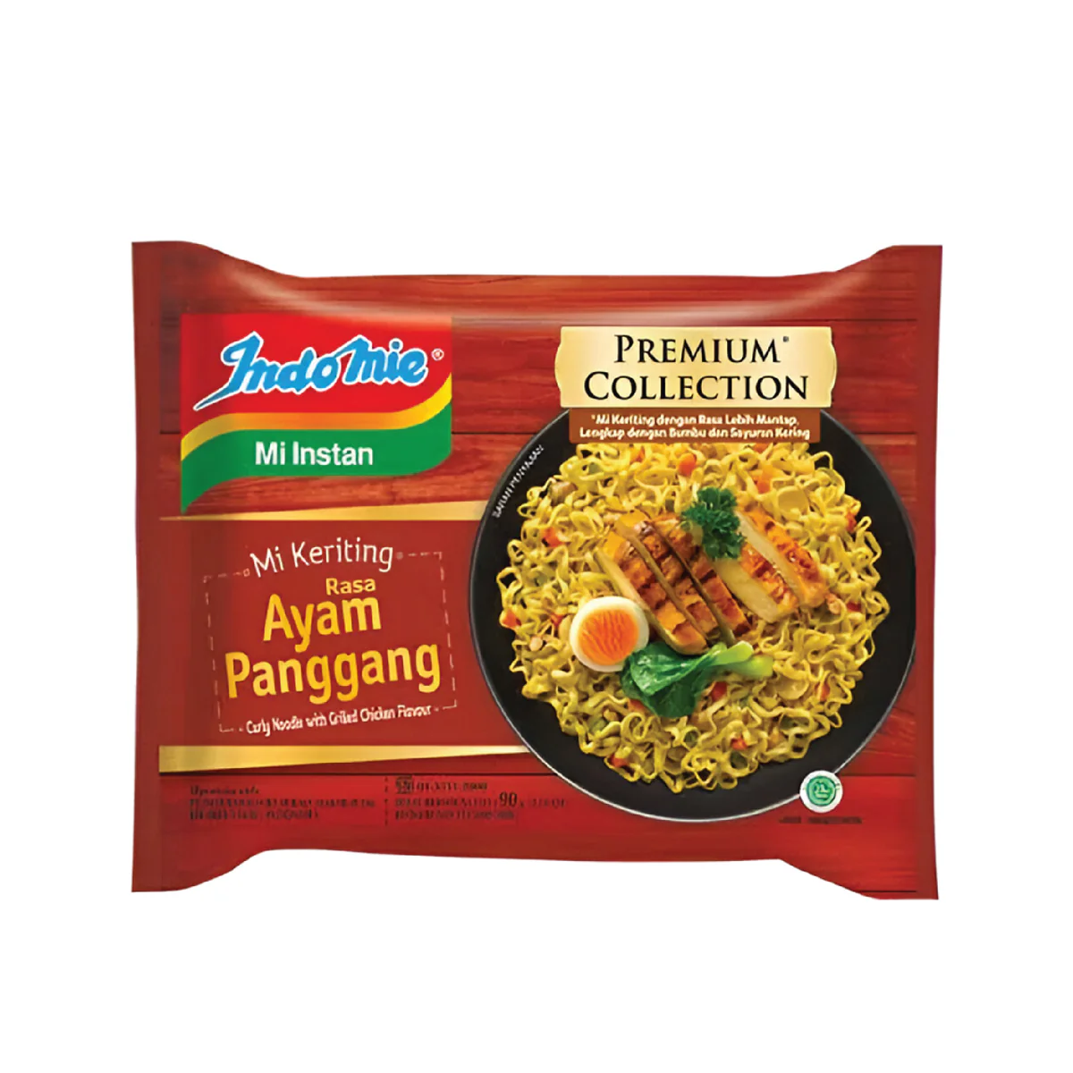 Indomie Premium Collection Grilled Chicken Curly Noodles 90 Gr