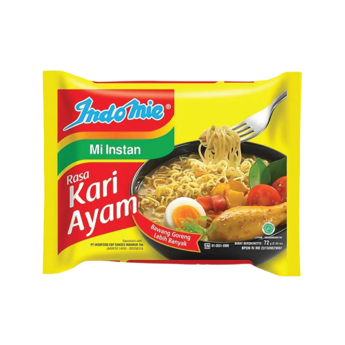 Indomie Instant Noodles Chicken Curry 72 Gr