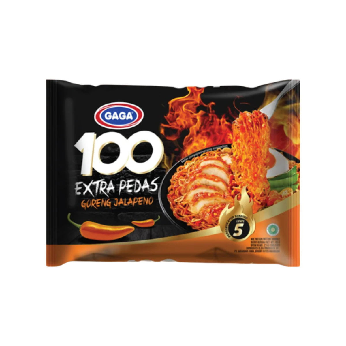 Gaga Xtra Spicy Fried Jalapeno 85 Gr