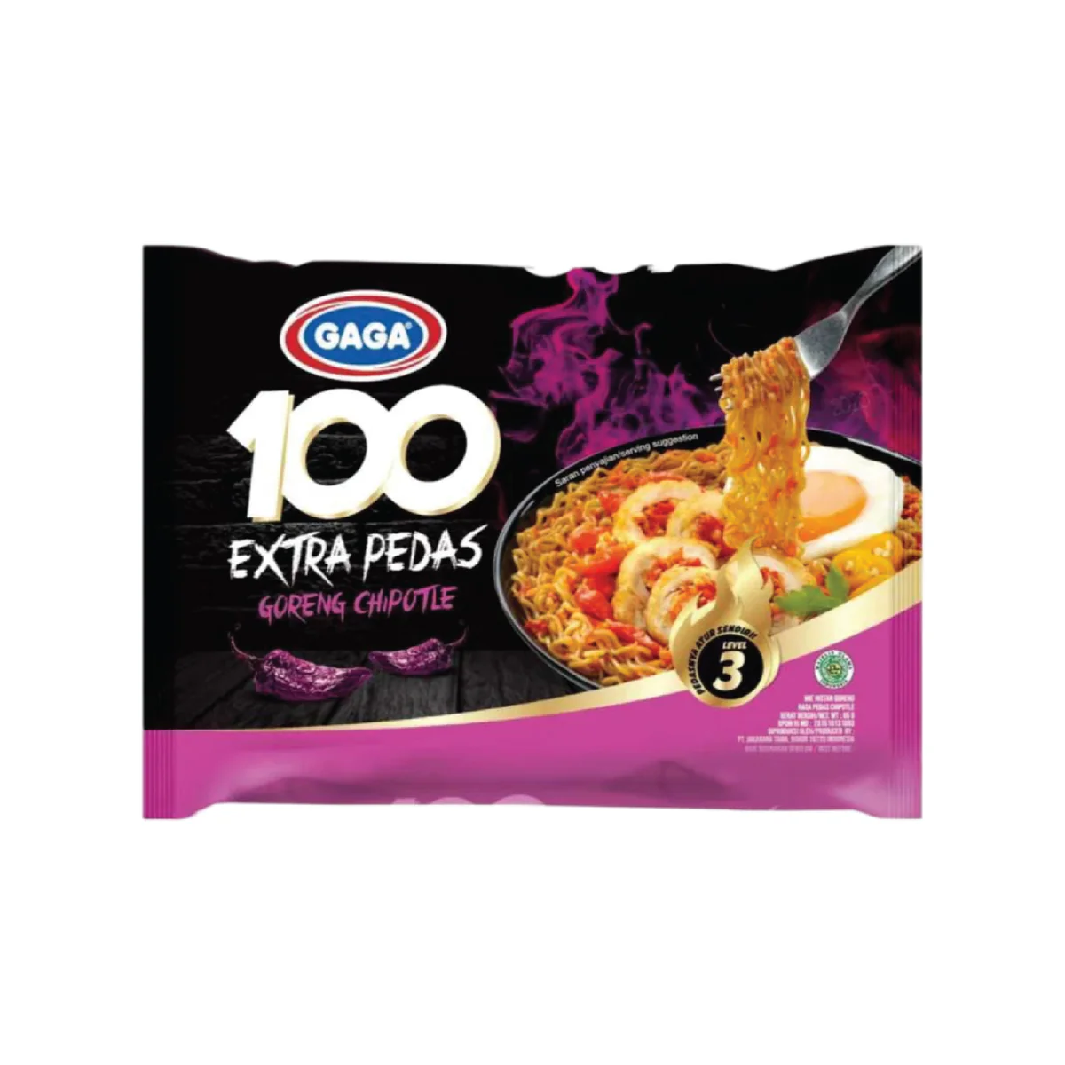 Gaga Xtra Spicy Fried Chipotle 85 Gr