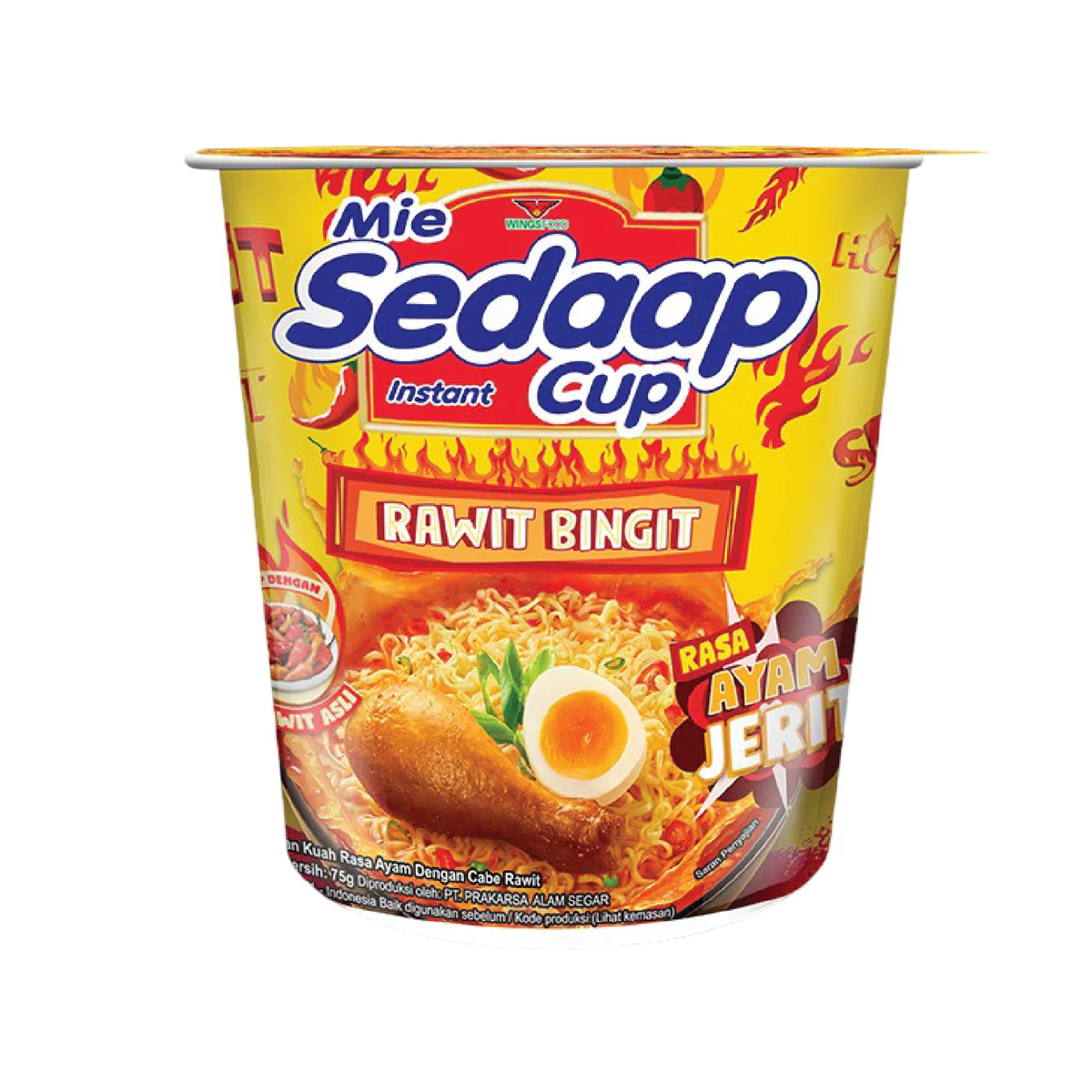 Sedaap Cup Screaming Chicken 75 Gr