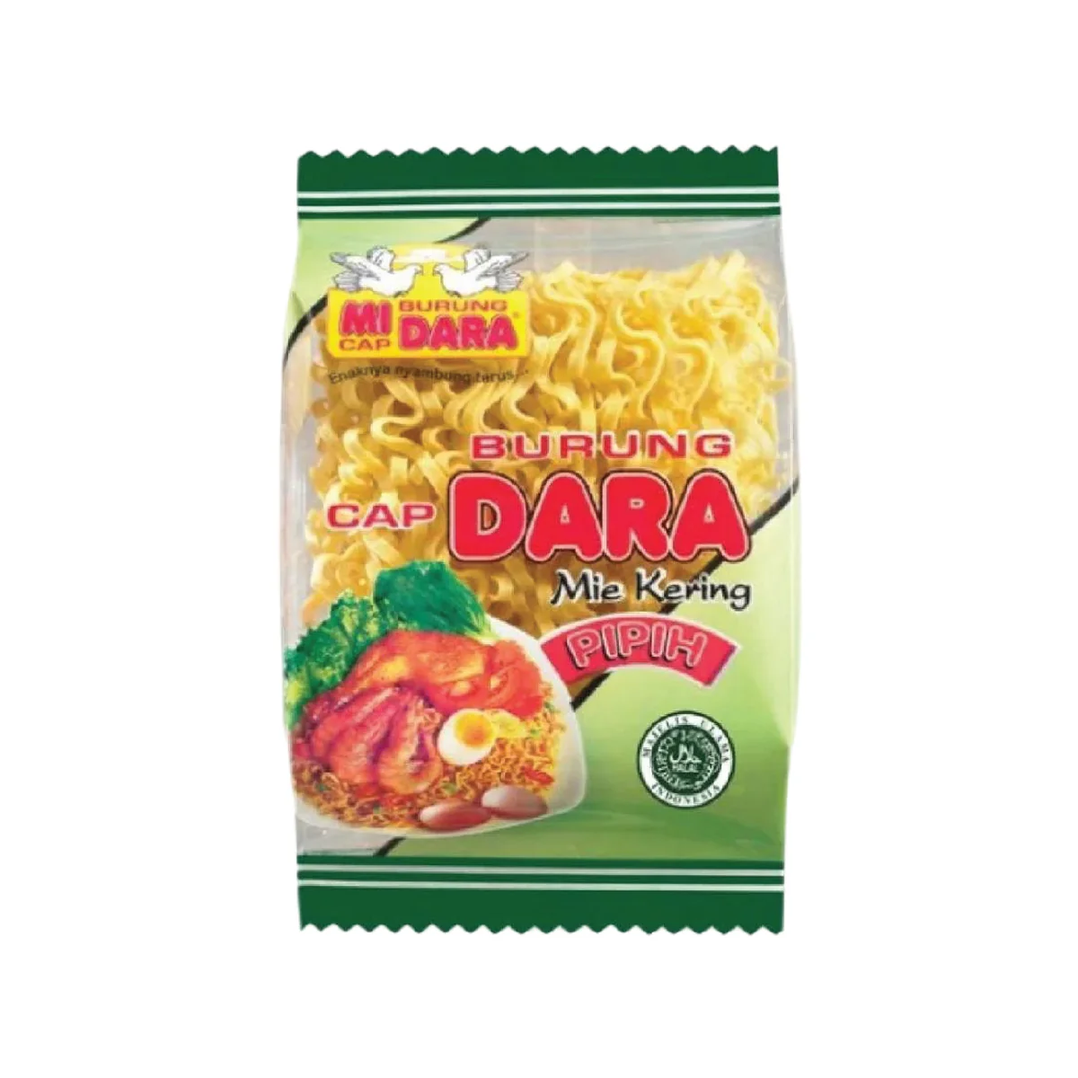 Pigeon Brand Flat Dry Noodles 140 Gr