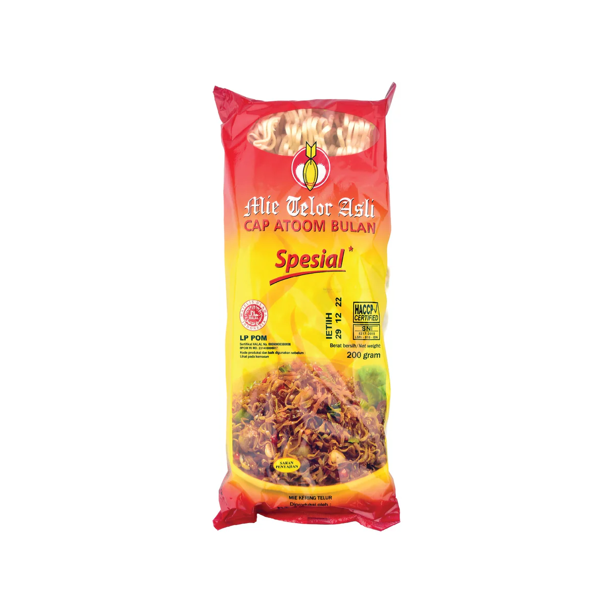 Atom Moon Dried Egg Noodles 200 Gr
