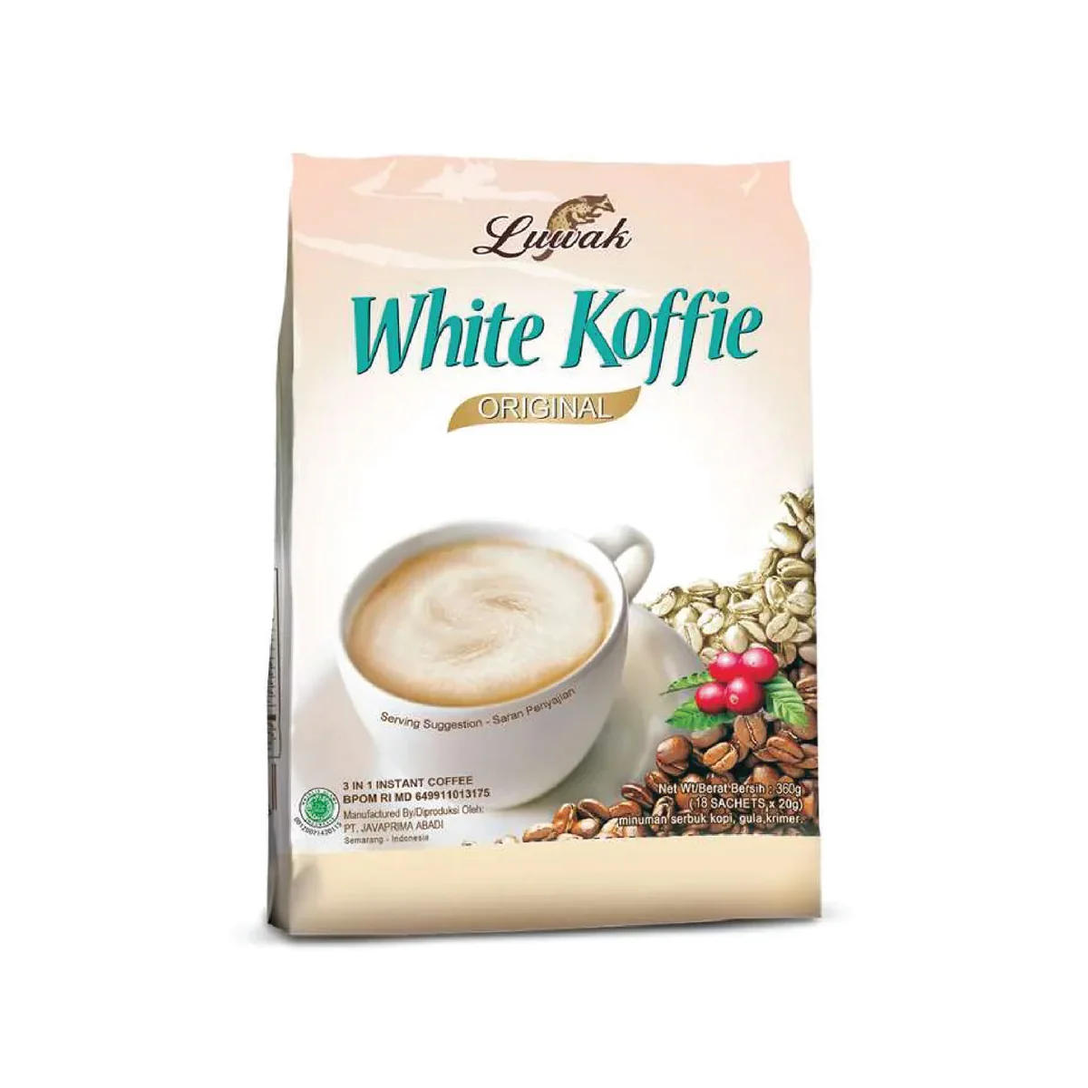 Luwak White Coffee Bag 18X20Gr