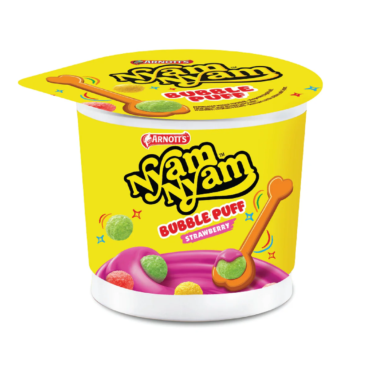 Nyam Nyam Rice Crispy Strawberry 18Gr