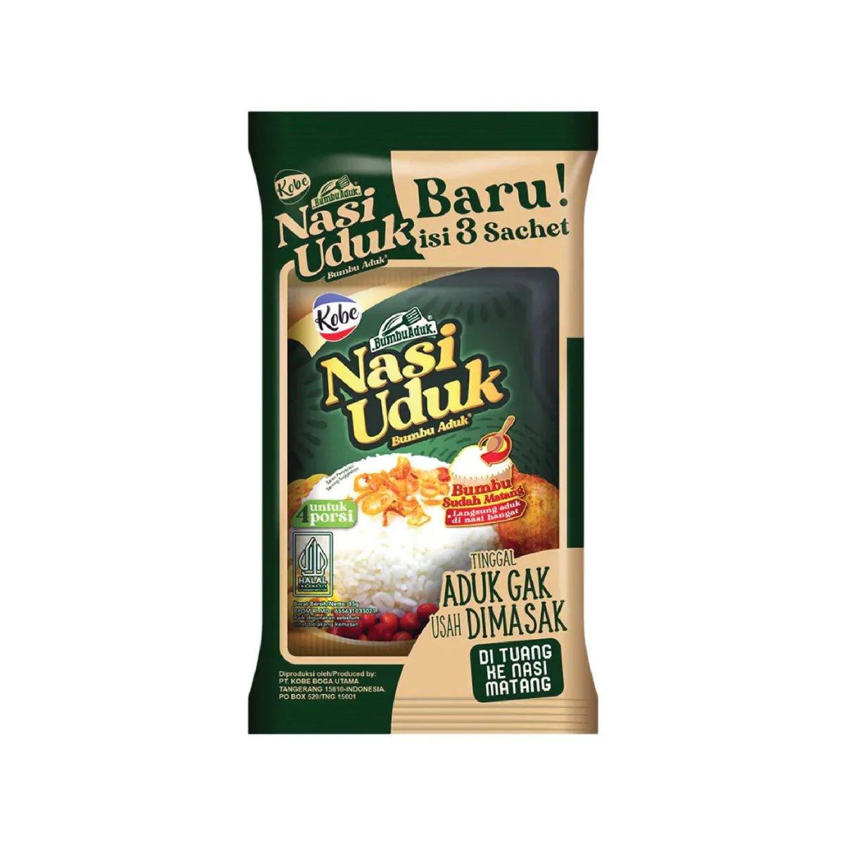 Kobe Rice Uduk Seasoning 3 X 15 Gr