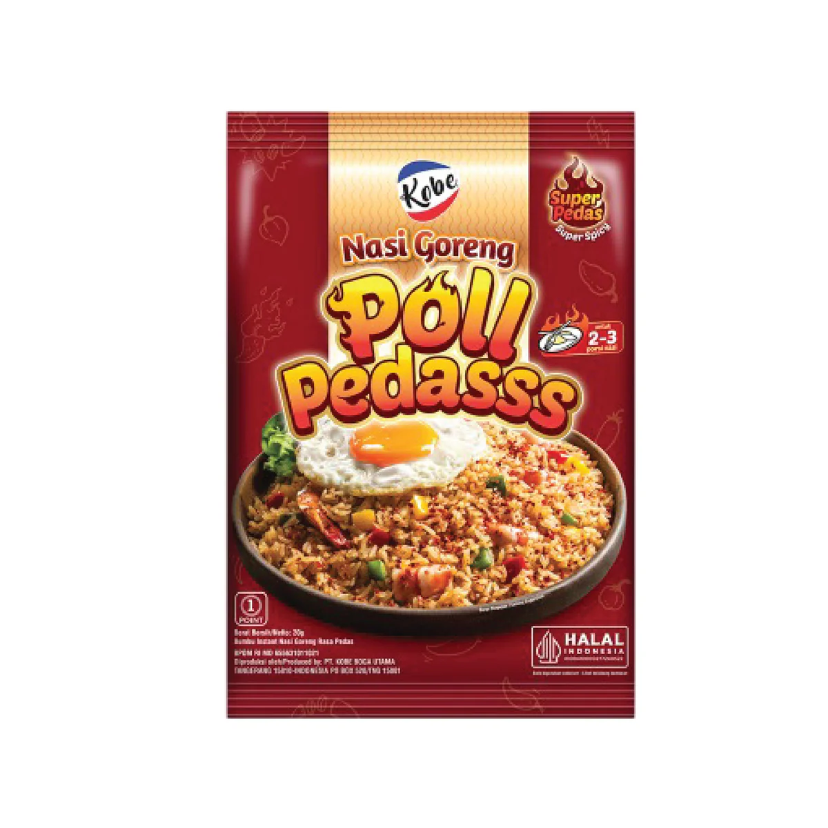 Kobe Super Spicy Fried Rice Seasoning 20 Gr