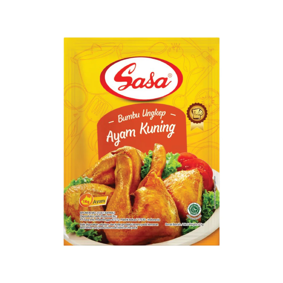 Sasa Yellow Chicken Marinade Seasoning 25 Gr
