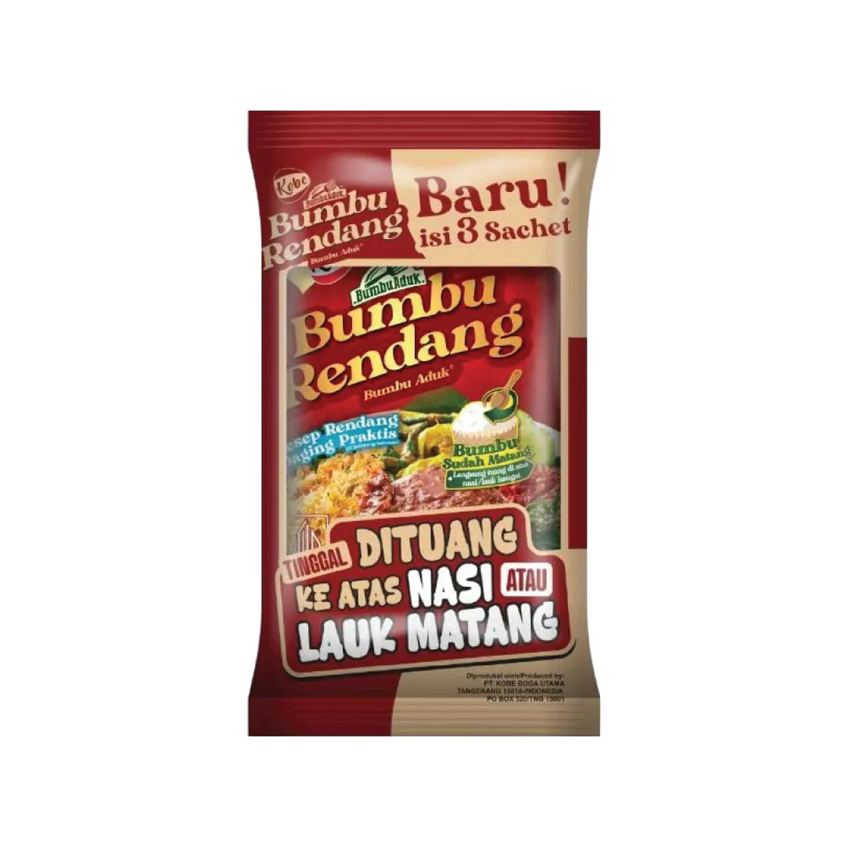 Kobe Rendang Seasoning 3 X 20 Gr