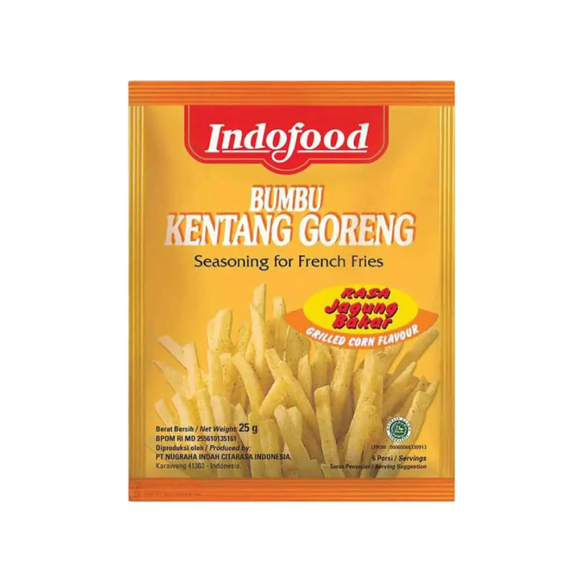 Indofood Grilled Corn Potato Seasoning 25 Gr