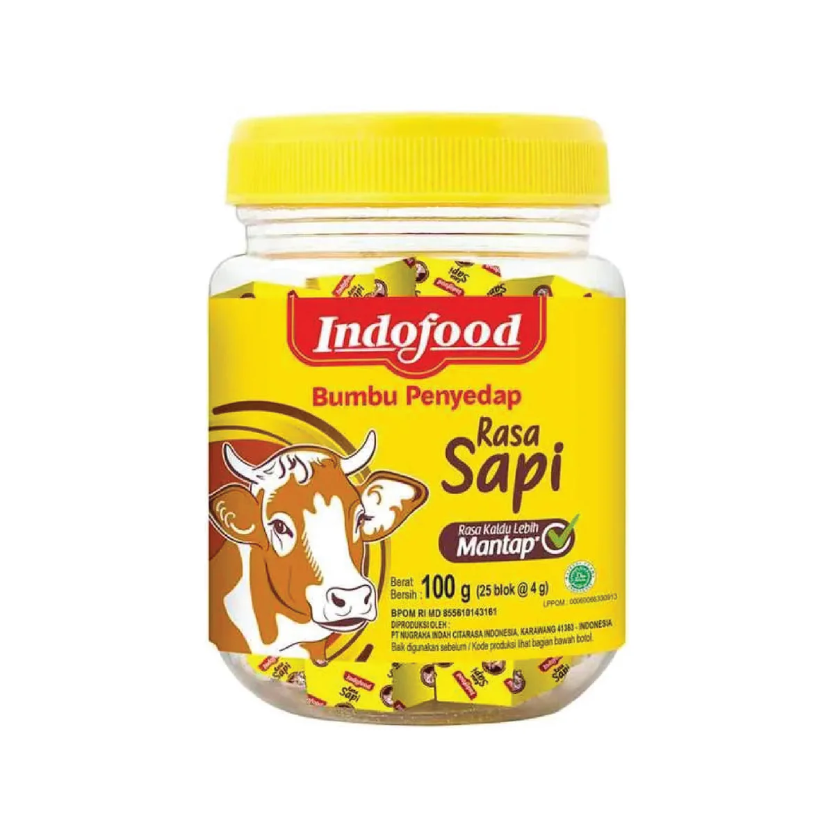 Indofood Beef Stock Cube Seasoning Btl 100G