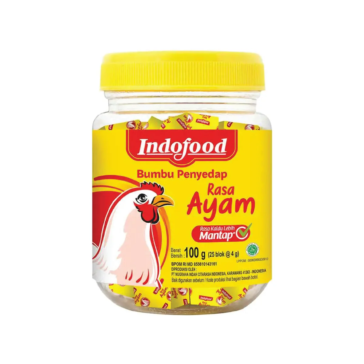 Indofood Chicken Stock Cube Seasoning Btl 100G