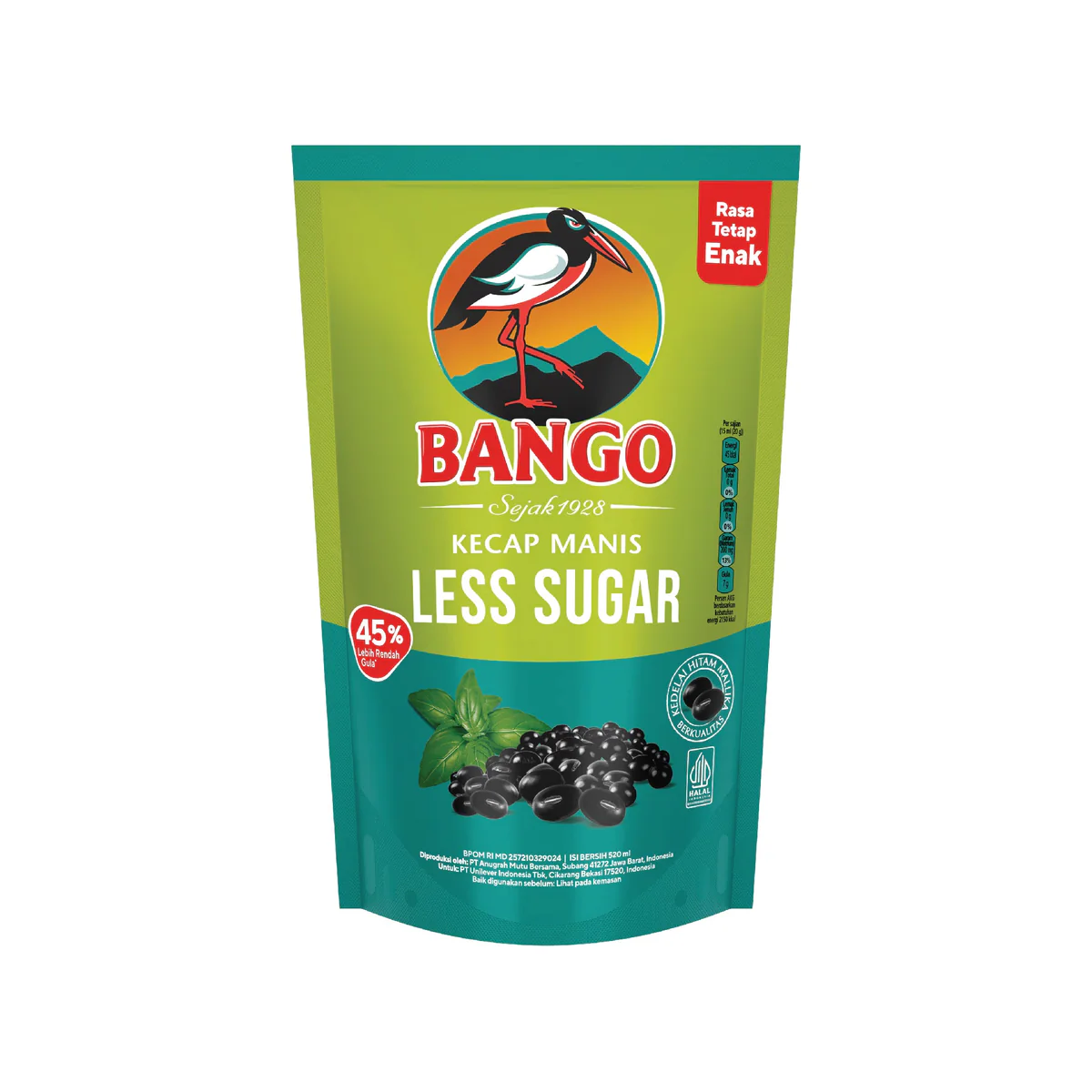 Bango Sweet Soy Sauce Less Sugar 520 Ml