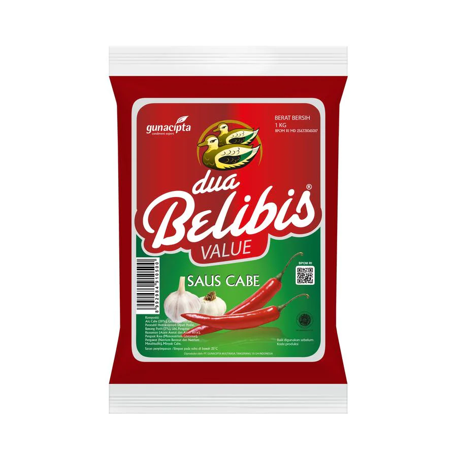 Two Belibis Chili Sauce Value 1000 Gr
