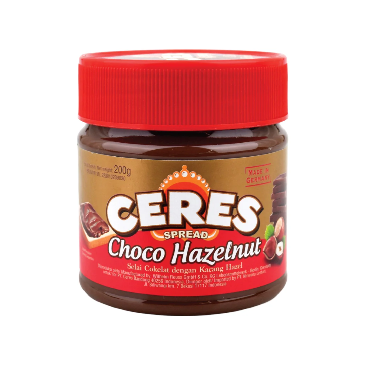 Ceres Choco Spread Choco Hazelnut 180 Gr