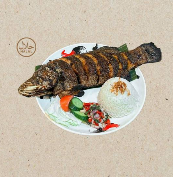 Balinese Ikan Bakar Sambal Matah Khas Jimbaran | Grilled Fish with Sambal Matah