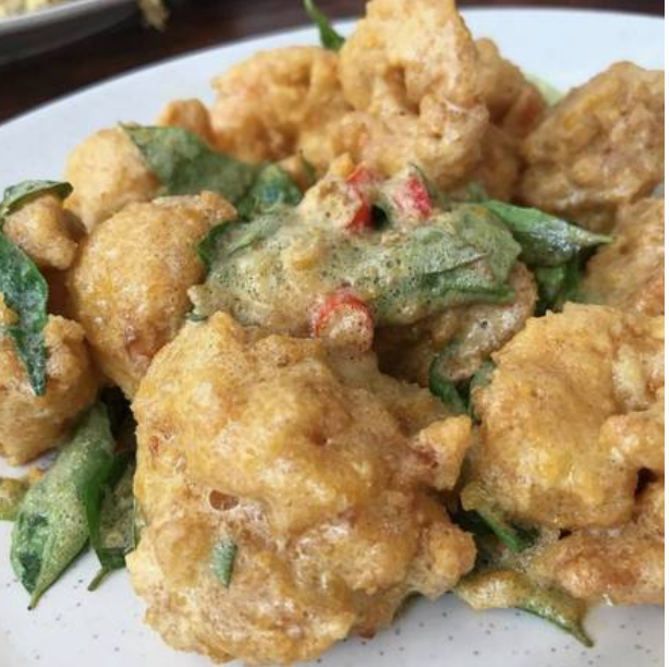 Salted Eggs Tiger Prawns