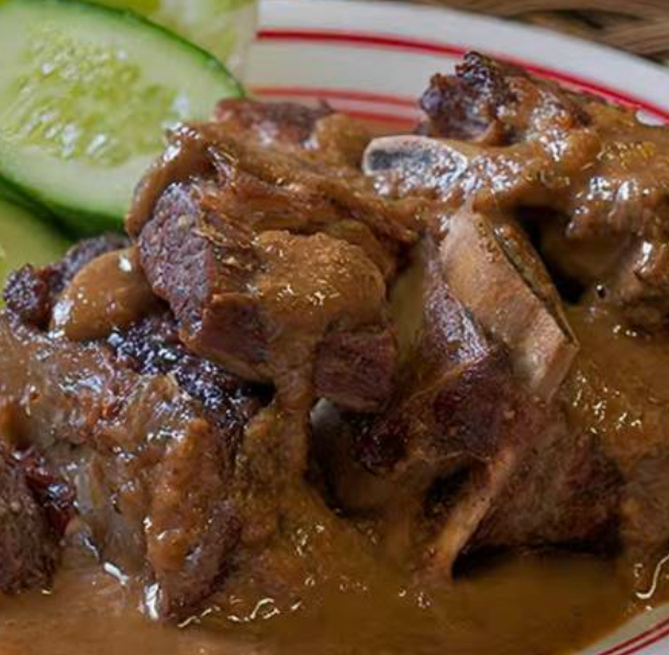 Iga Bakar Bumbu Kacang and Nasi