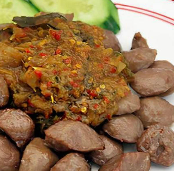 Bakwan Sambal Woku and Nasi