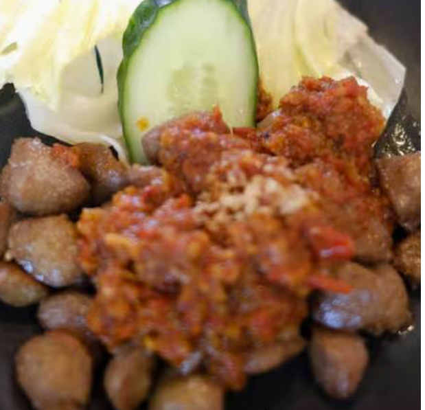 Bakwan Bali and Nasi