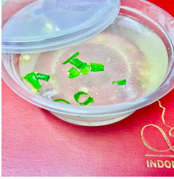 Plain soup (clear chicken soup)