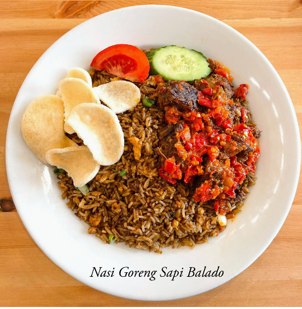 Nasi Goreng Dendeng Balado / Fried rice with beef balado