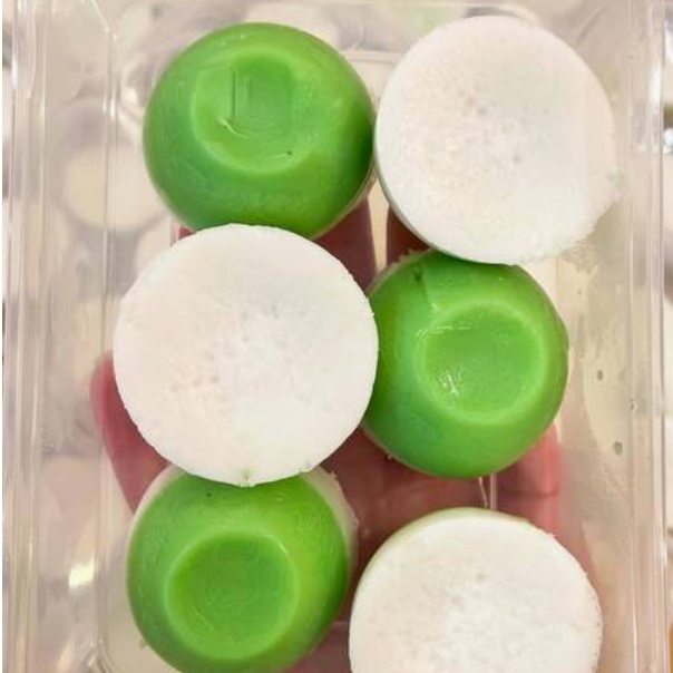 Kue talam Indonesian steamed rice flour, coconut milk