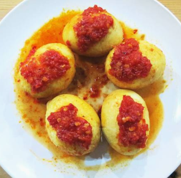 Telor Balado 3 eggs per portion