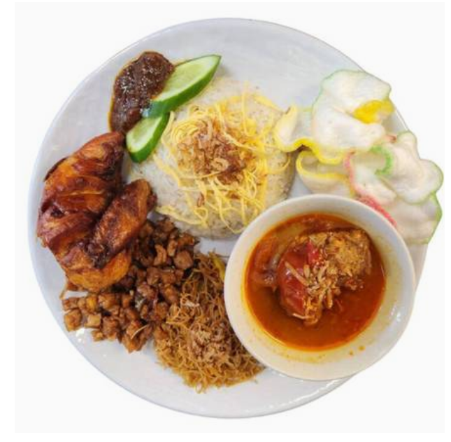 Nasi Uduk with Chicken