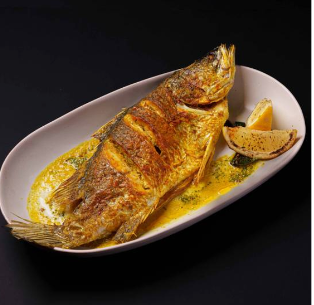 Bake Barramundi Balinese spices