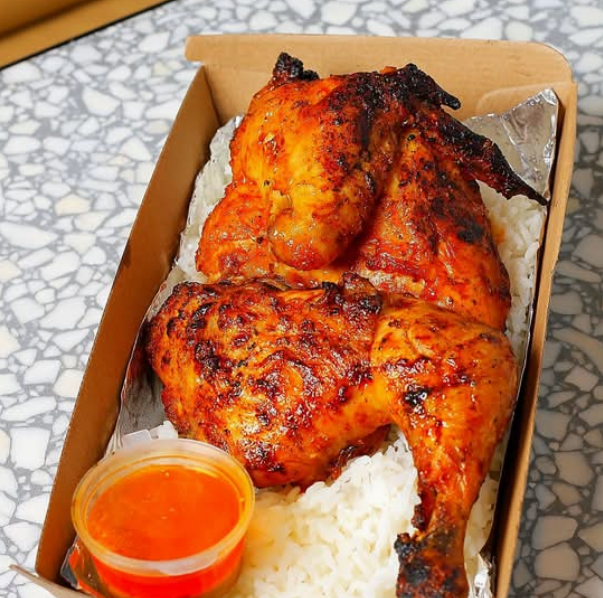 1/2 Balinese Charcoal Chicken & Steamed Jasmine Rice