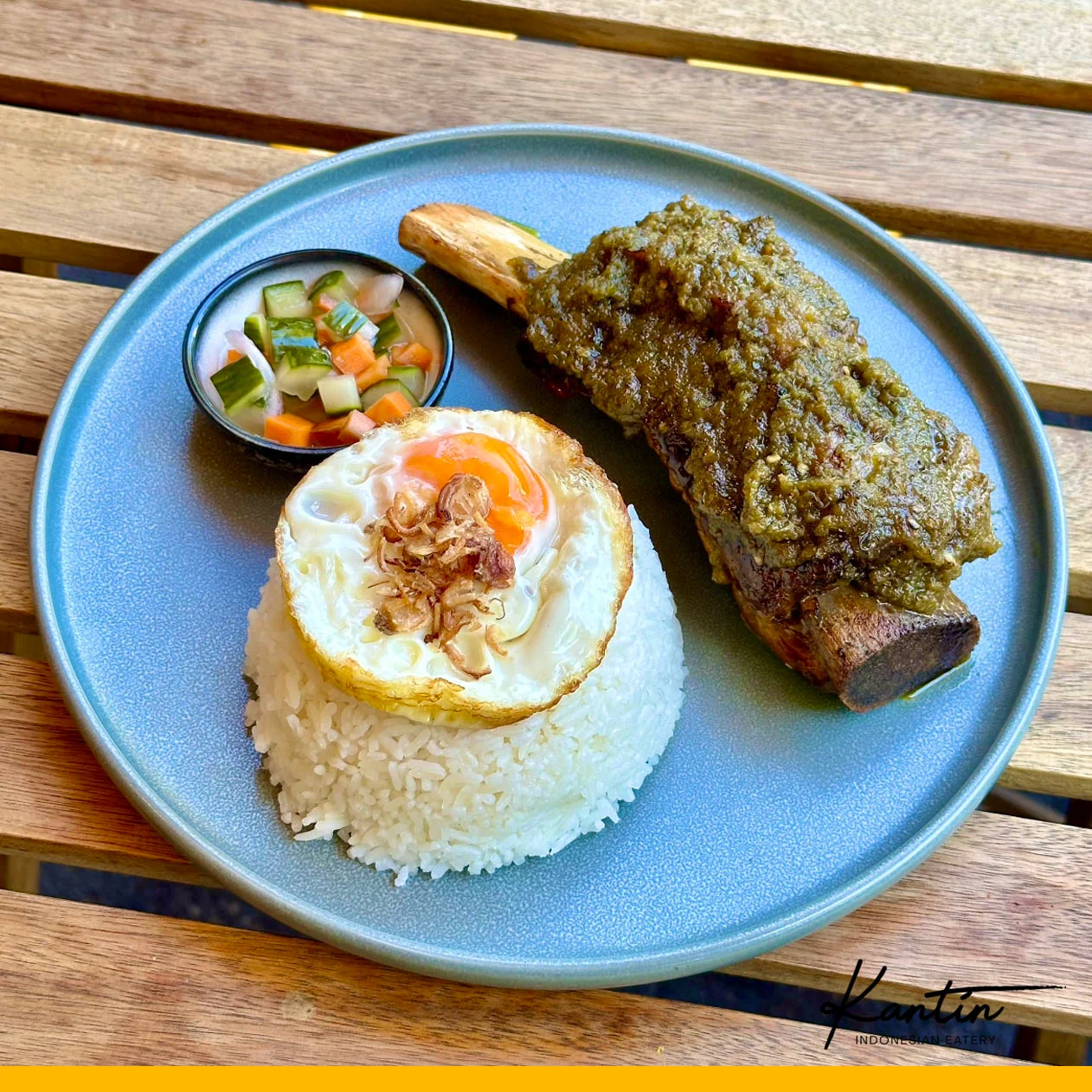 Nasi Iga Sapi Bakar Cabe Ijo