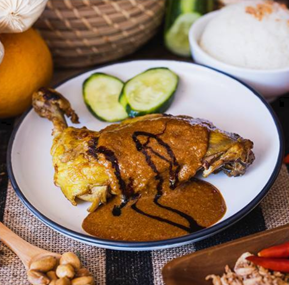 Grilled Chicken with Peanut Sauce