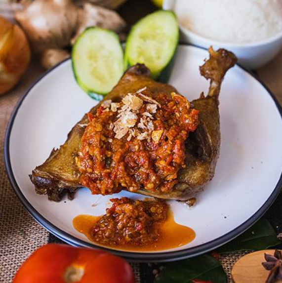 Fried Duck with Balinese Sauce