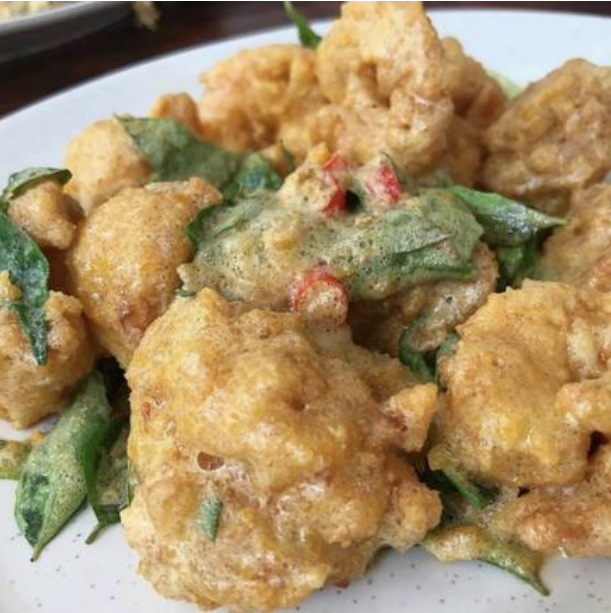 Salted Eggs Tiger Prawns