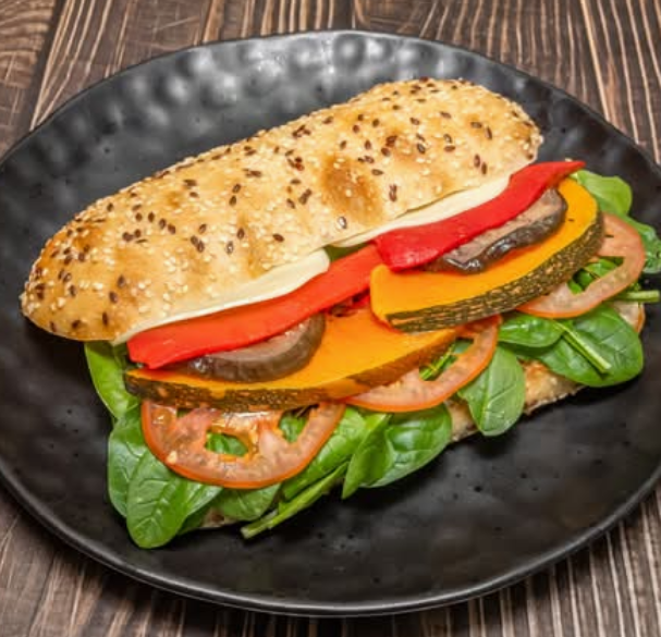 Roast Vegetable Toasted Roll (V)