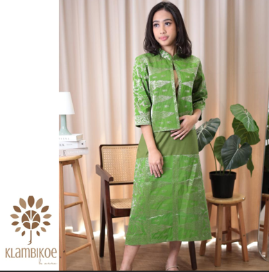 Songket Hijau Blazer Set